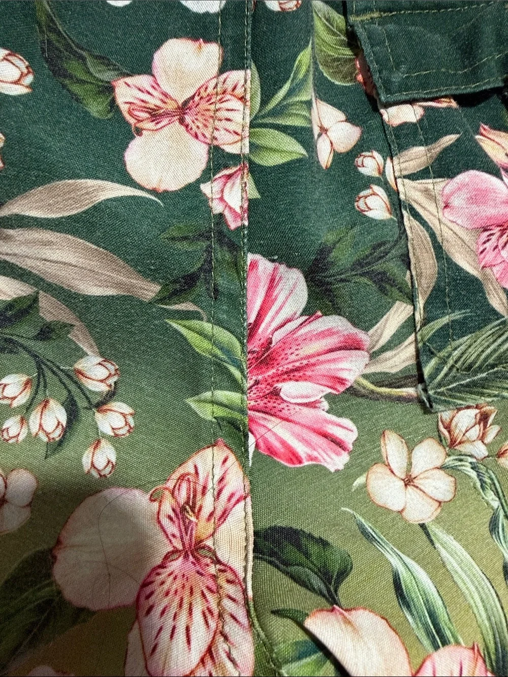 Agua Bendita Green Gradient Floral Swim trunks